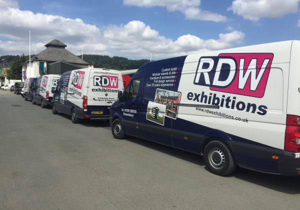RDW Exhibitions vans