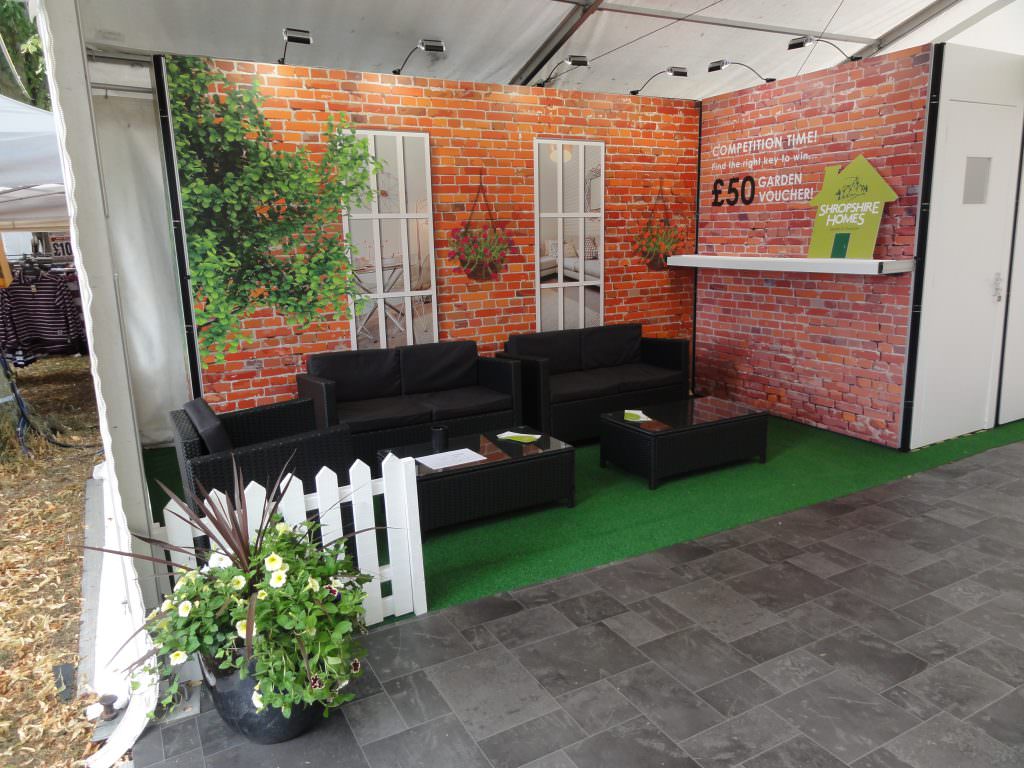 Exhibition stand design for Shropshire Homes