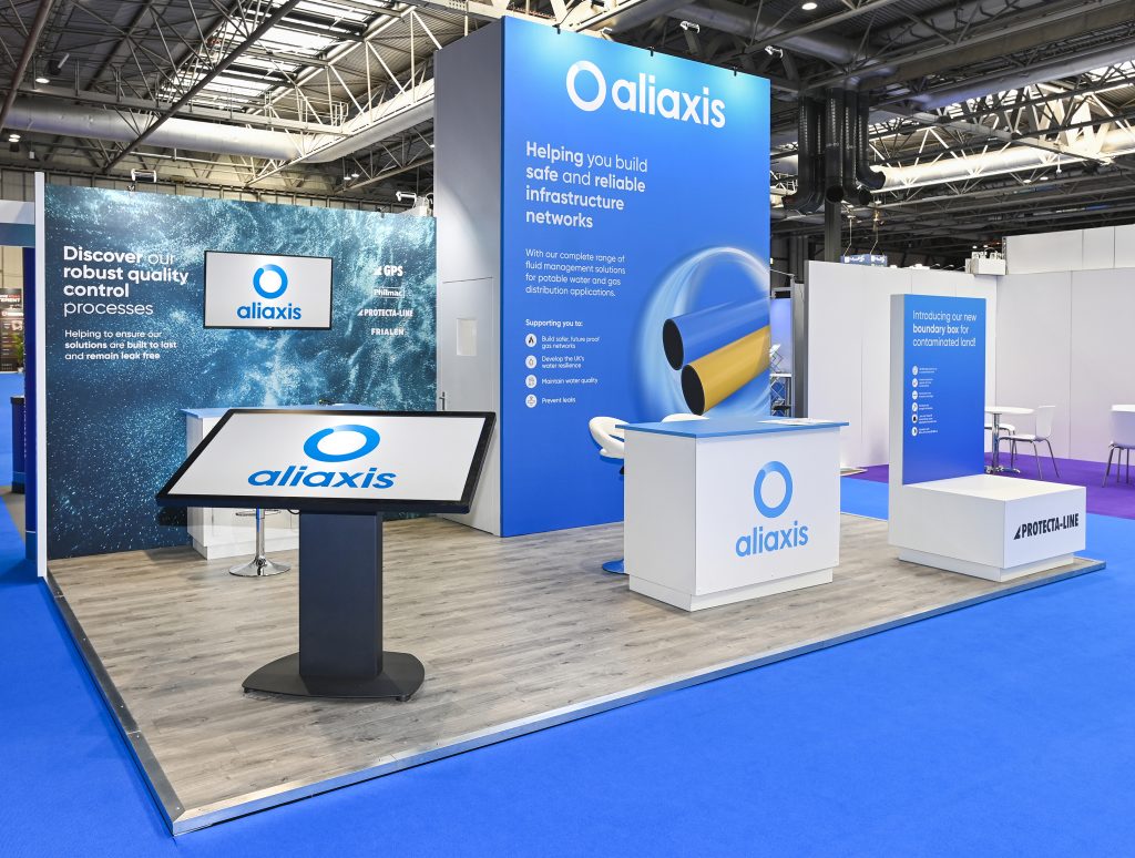 Exhibition stand design for Aliaxis