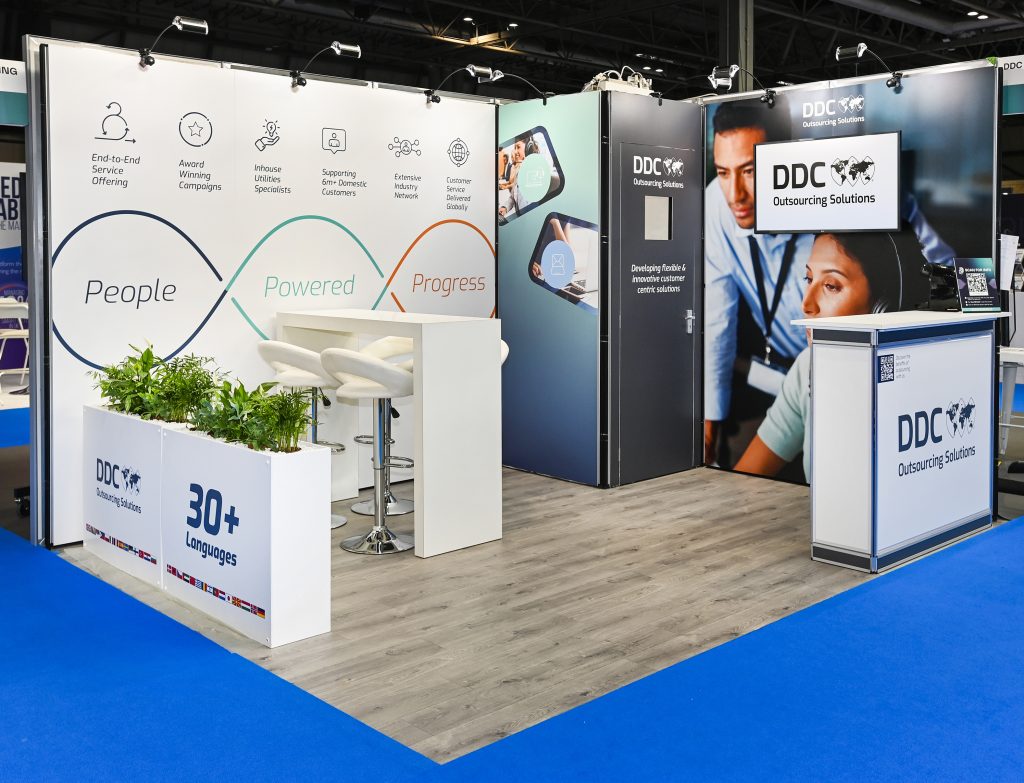 Exhibition stand design for DDC Outsourcing Solutions