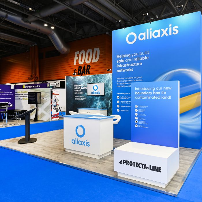 Exhibition stand design for Aliaxis